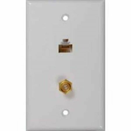 AUDIOVOX CANADA Voxx CTPH557 Series Wallplate, White CTPH557R